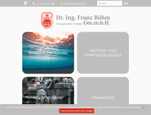 Tablet Screenshot of drboehm.at